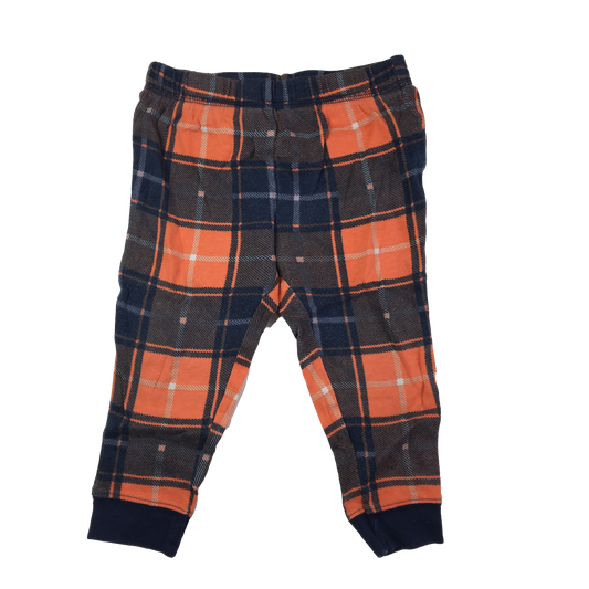 Joe Fresh Orange & Navy Plaid PJ Bottoms 2T