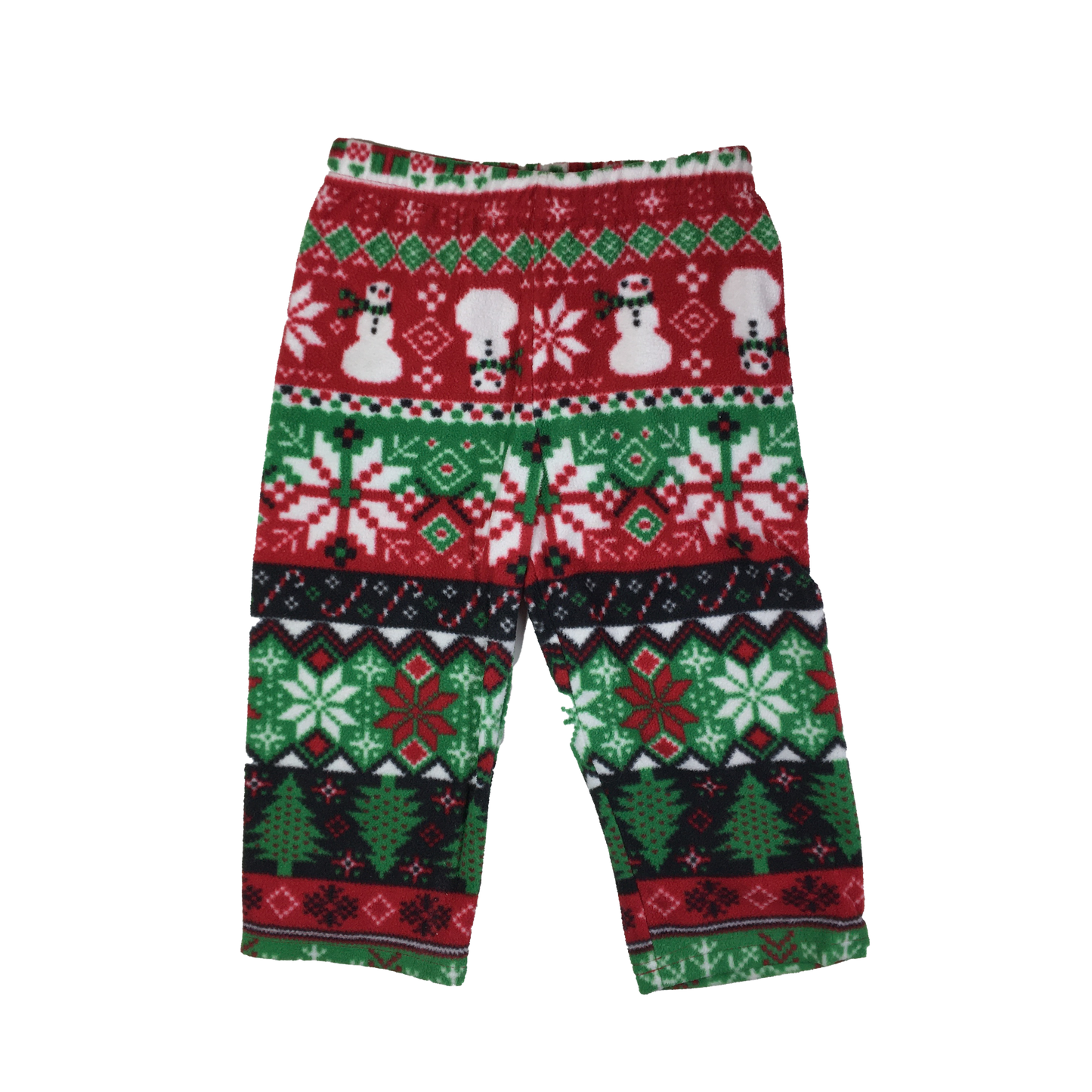 The Children's Place Red & Green Fleece PJ Bottoms 2T