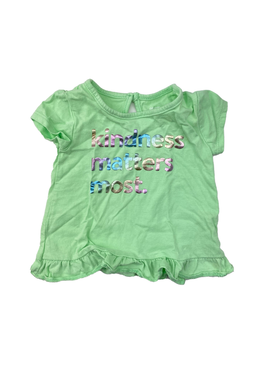 George Green T-Shirt "Kindness Matters Most" 3-6M