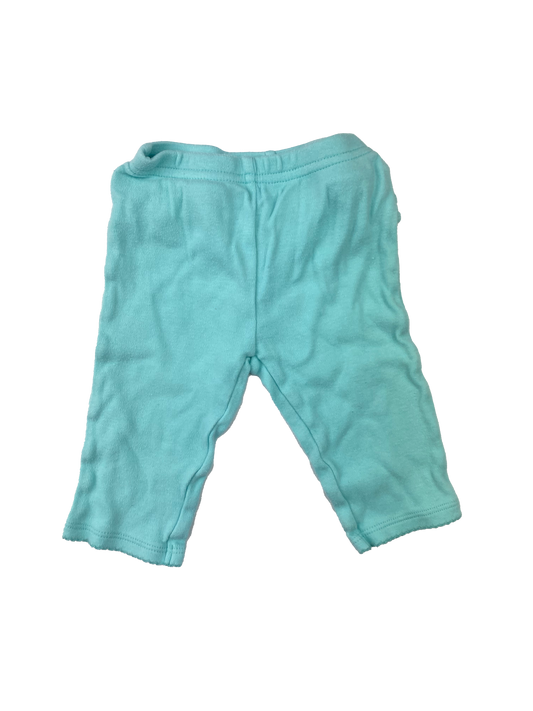 Child of Mine Turquoise Leggings with Ruffle Bum 0-3M