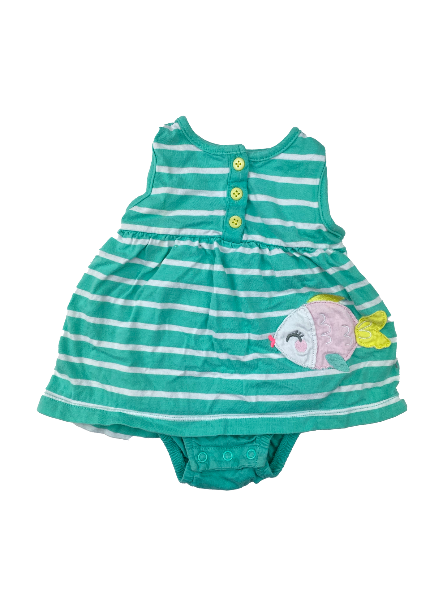 Carter's Turquoise Dress with Fish 9M